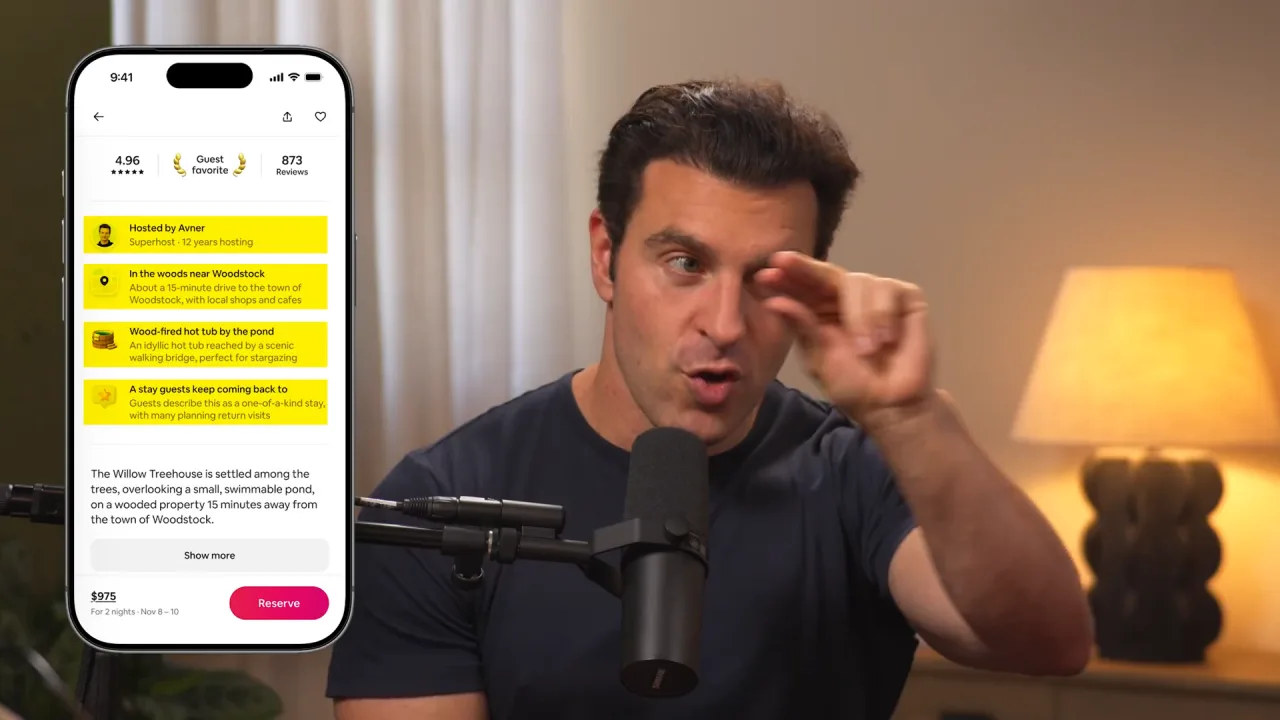 AI-generated highlights on an Airbnb listing