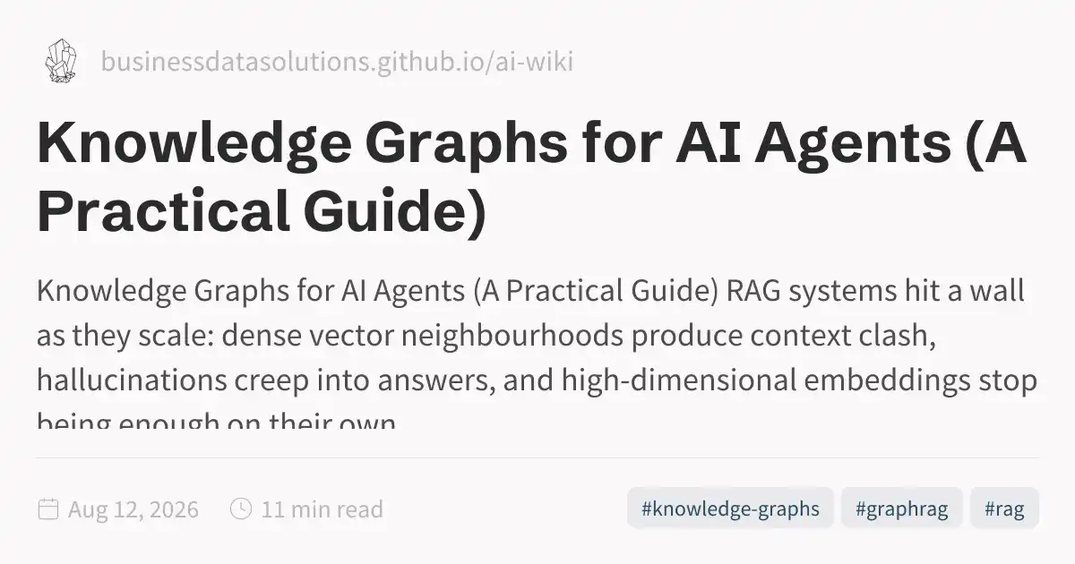 Knowledge Graphs for AI Agents (A Practical Guide)