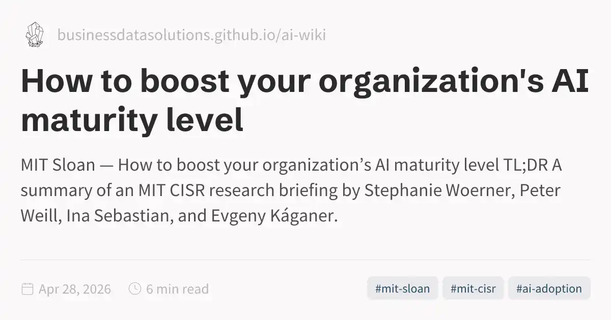 How to boost your organization's AI maturity level
